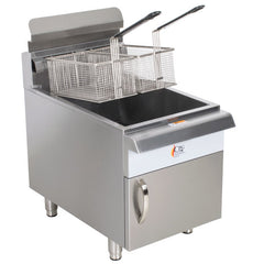 Cooking Performance Group FCPG30 Natural Gas 30 lb. Countertop Fryer - 53,000 BTU