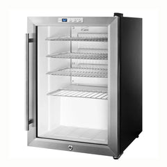 Summit SCR312L 17" Countertop Refrigerator w/ Front Access - Swing Door, Black, 115v