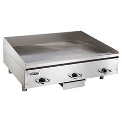 Used Vulcan HEG36E 36" Electric Griddle w/ Thermostatic Controls - 1/2" Steel Plate, 208v/1ph