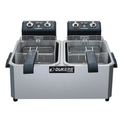 Dukers Appliance Co DCF10ED Split Pot Countertop Electric Fryer