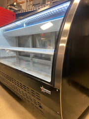 Used Omcan RS-CN-0200 - 82" Floor Model Full Service Refrigerated Deli Case - 32 Cu. Ft.