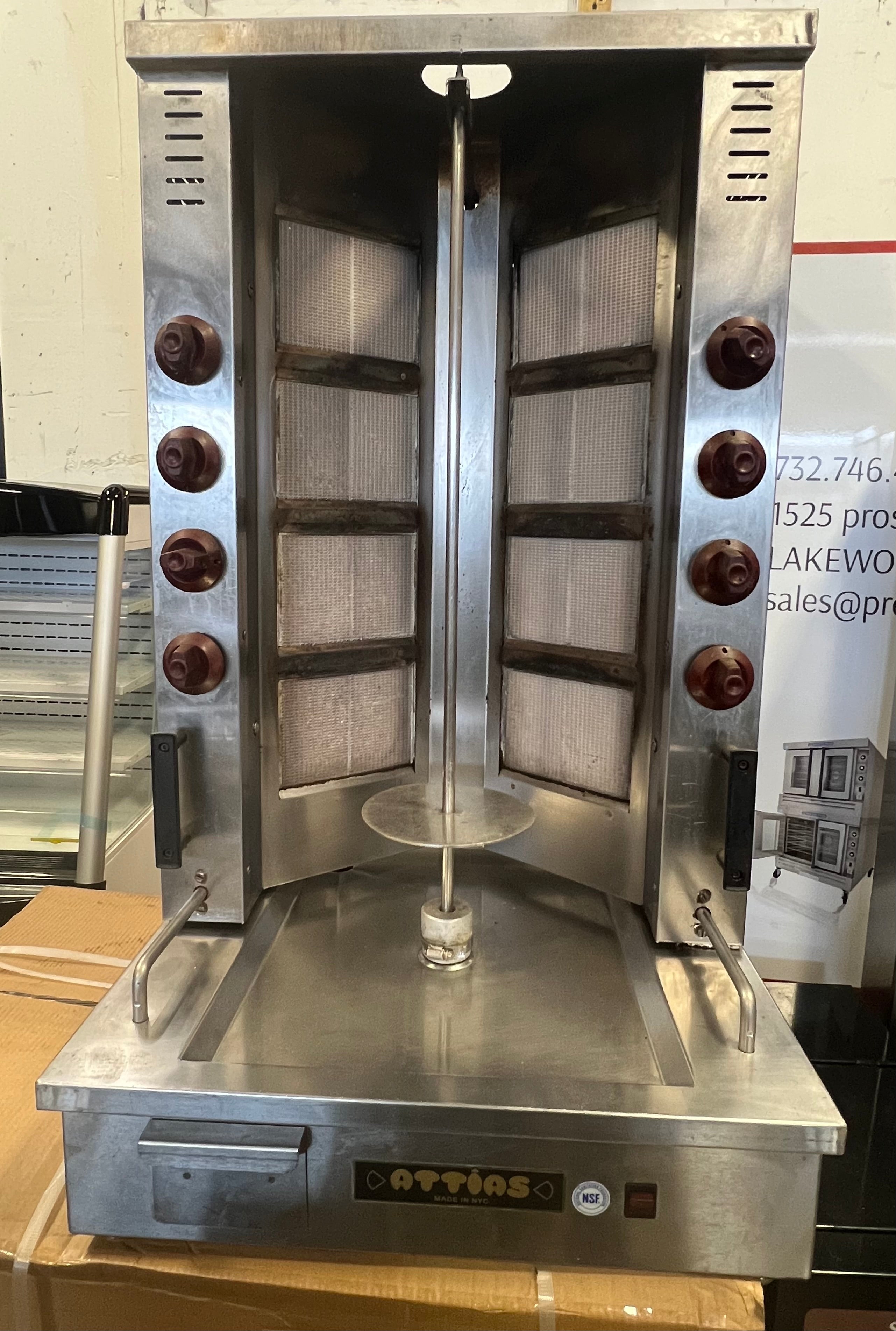 Used Attias GRY-8 8 Burner 100lbs Gyro Machine – Prepzone