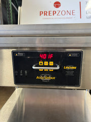Used AccuTemp EGF2083A3650-S2 AccuSteam 36" x 30" Electric Griddle with Stainless Steel Stand & Casters - 208V, 14.25 kW