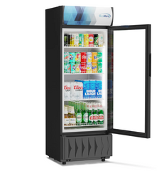 KoolMore MDR-9CP Display-Refrigerator, 9 cu.ft. Single Swing Door, Black