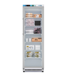 KoolMore KM-FMD12WGD 12 Cu. ft. Commercial Freezer with Glass Door in White-Manual Defrost