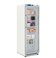 KoolMore KM-FMD12WGD 12 Cu. ft. Commercial Freezer with Glass Door in White-Manual Defrost