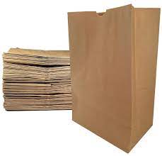 AJM GS57NP5C, 1/6 BBL 57# Brown Narrow Base Grocery Paper Sack (500/Case)