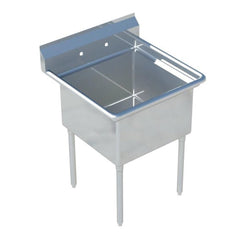 Sapphire SMS1821 1 Compartment Sink Without Drainboard - Galvanized Legs