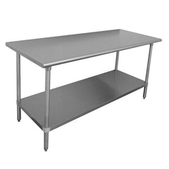 Sapphire SMT-1860G 18"D x 60"L Stainless Steel Worktable with Galvanized Undershelf