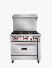 Sierra SR-6-36 Sierra Range, Gas, 36", (6) 30,000 BTU open burners