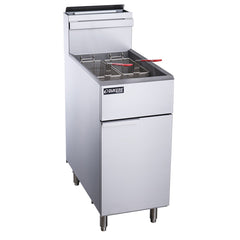 Dukers DCF3-NG 40 lb. Natural Gas Fryer with 3 Tube Burners