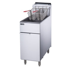 Dukers DCF4-NG 50 lb. Natural Gas Fryer with 4 Tube Burners
