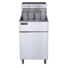Dukers DCF5-NG 70lb. Natural Gas Fryer with 5 Tube Burners