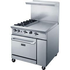DCR36-2B24GM 36" with Two (2) Open Burners & 24" Griddle