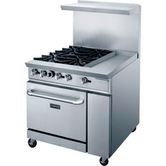 DCR36-4B12GM 36" with Four (4) Open Burners & 12" Griddle