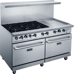 DCR60-6B24GM 60" with Six (6) Open Burners & 24" Griddle