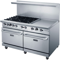 DCR60-6B24GM 60" with Six (6) Open Burners & 24" Griddle