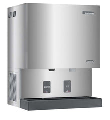 Used Scotsman MDT6N90A-1J Nugget Ice Maker 720lb Ice Machine & Water Dispenser ,120v Air cooled with stand base
